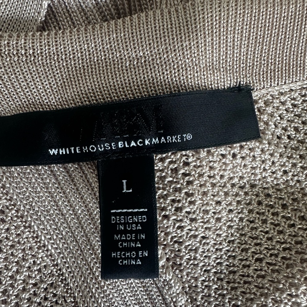 White House Black Market Cream Cardigan - Picture 8 of 9